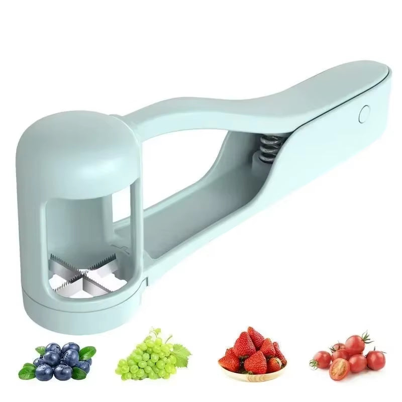 Tomato and Cherry Slicer: Innovative Fruit Cutting Tool for Toddlers and Small Kitchens