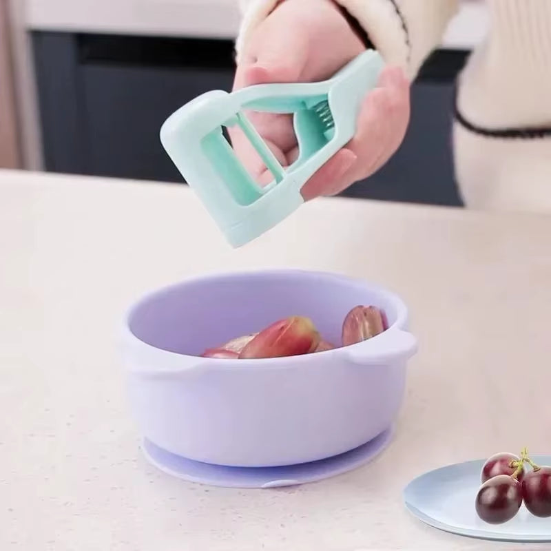 Tomato and Cherry Slicer: Innovative Fruit Cutting Tool for Toddlers and Small Kitchens
