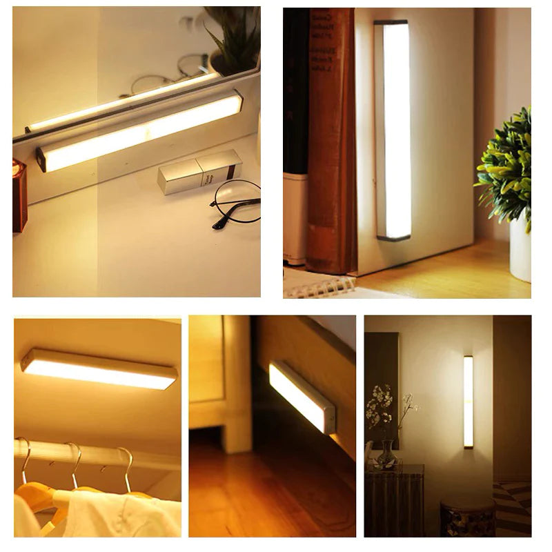 Enhance Your Space with Wireless LED Motion Sensor Night Light – Ideal for Bedrooms, Closets, and Staircases