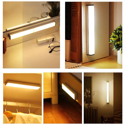 Enhance Your Space with Wireless LED Motion Sensor Night Light – Ideal for Bedrooms, Closets, and Staircases