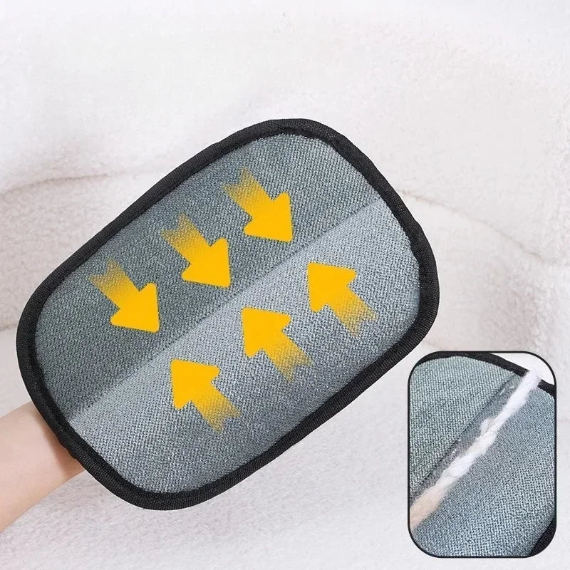 Pet Hair Removal Brush and Glove Kit for Dogs and Cats - Double-Sided Deshedding Tool for Effective Fur Cleaning on Carpets