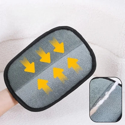 Pet Hair Removal Brush and Glove Kit for Dogs and Cats - Double-Sided Deshedding Tool for Effective Fur Cleaning on Carpets