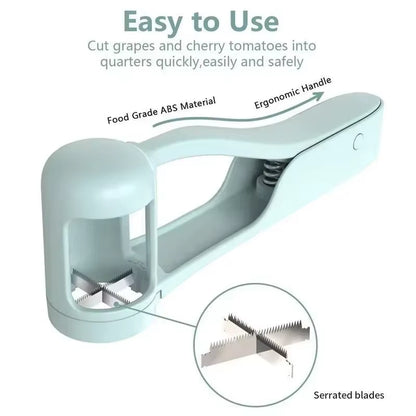 Tomato and Cherry Slicer: Innovative Fruit Cutting Tool for Toddlers and Small Kitchens